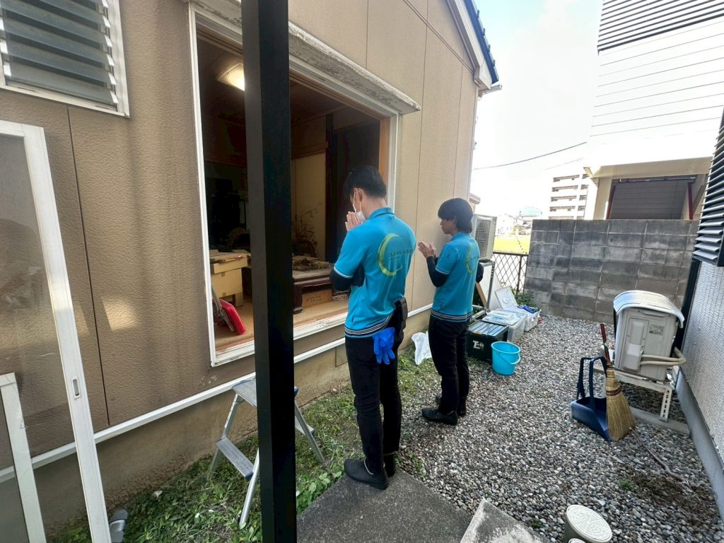 富山県富山市での特殊清掃、消臭・オゾン脱臭作業